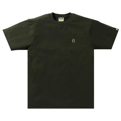 Pre-owned Bape Ape Head One Point Tee 'olive Drab' In Green