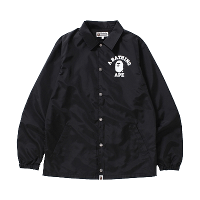 Pre-owned Bape Multi Camo College Coach Jacket 'black'