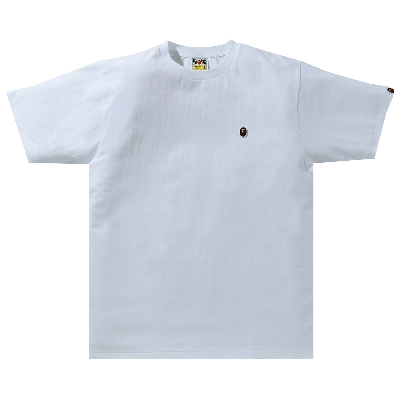 Pre-owned Bape Ape Head One Point Tee 'white'