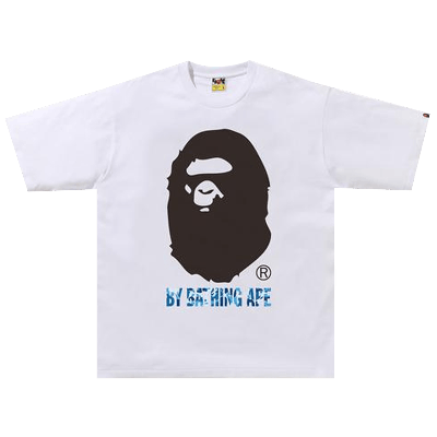 Pre-owned Bape Abc Camo Rlx Tee 'white/blue'