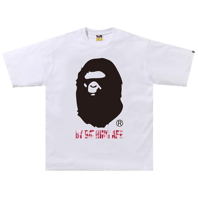 Pre-owned Bape Abc Camo Rlx Tee 'white/pink'