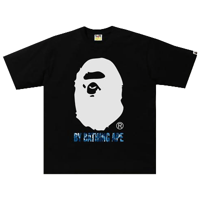 Pre-owned Bape Abc Camo Rlx Tee 'black/blue'