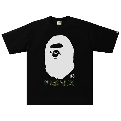 Pre-owned Bape Abc Camo Rlx Tee 'black/green'