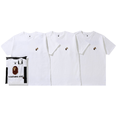 Pre-owned Bape X Readymade 3 Pack Tee 'white'