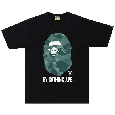 Pre-owned Bape Color Camo Tee 'black/green'