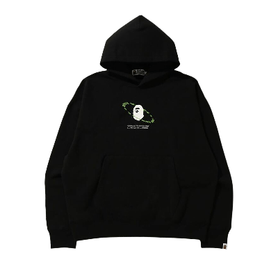 Pre-owned Bape Universe Ape Loose Fit Pullover Hoodie 'black'