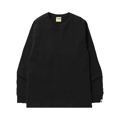 Pre-owned Bape Ape Head One Point Long-sleeve Tee 'black'