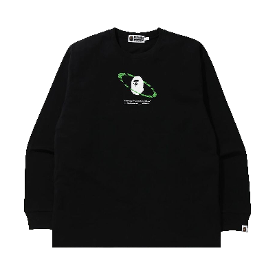 Pre-owned Bape Universe Ape Loose Fit Long-sleeve Tee 'black'