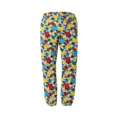 Pre-owned Bape Baby Milo Alphabet Slim Sweatpants 'multicolor' In Multi-color