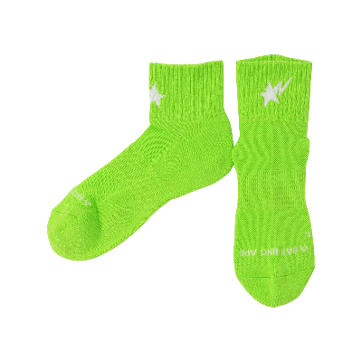 Pre-owned Bape Sta Ankle Socks 'green'