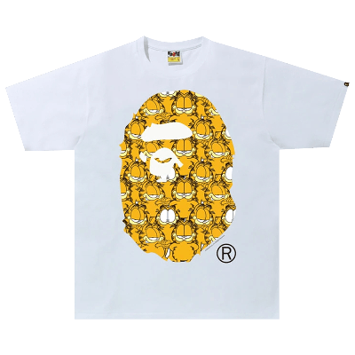 Pre-owned Bape X Garfield #6 Tee 'white'