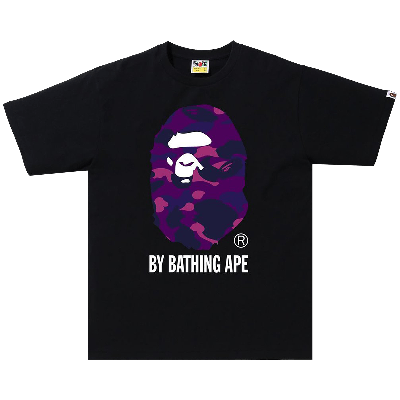 Pre-owned Bape Color Camo Tee 'black/purple'