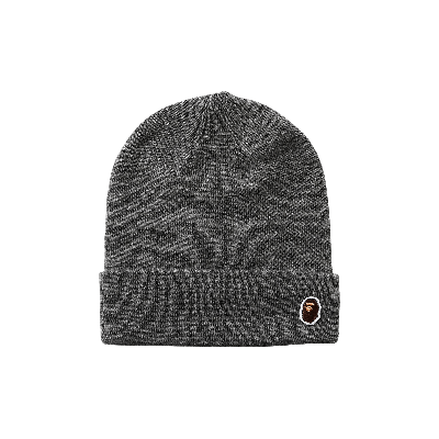 Pre-owned Bape Ape Head One Point Knit Cap 'grey'