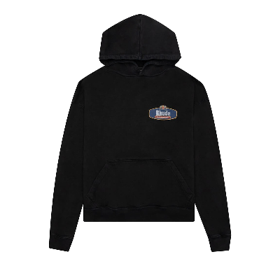 Pre-owned Rhude Racing Crest Hoodie 'black'