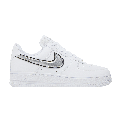 Pre-owned Nike Wmns Air Force 1 '07 Essential 'white Metallic Silver'