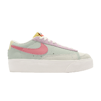 Pre-owned Nike Wmns Blazer Low Platform 'seafoam' In Green