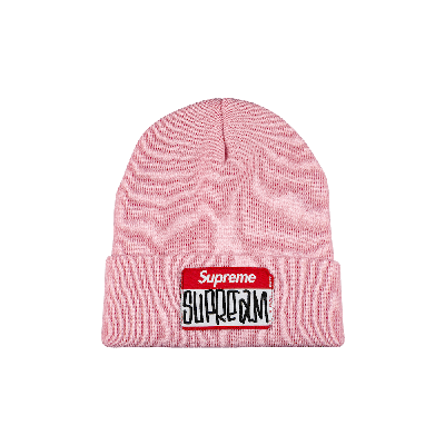 Pre-owned Supreme Gonz Nametag Beanie 'pink'
