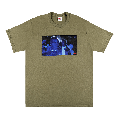 Pre-owned Supreme America Eats Its Young Tee 'light Olive' In Green