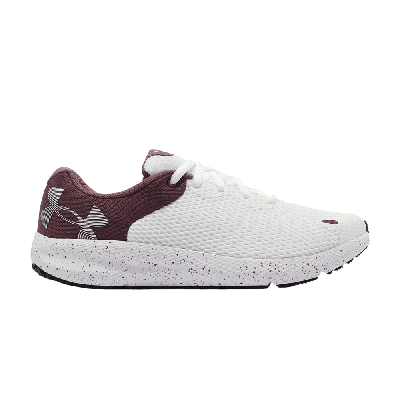 Pre-owned Under Armour Wmns Charged Pursuit 2 Big Logo Speckled 'white Ash Plum'