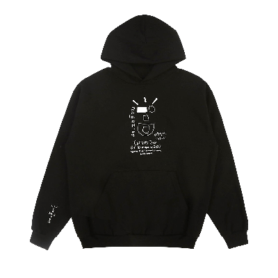 Pre-owned Cactus Jack By Travis Scott X I-d The Cactus Wink Hoodie 'black'
