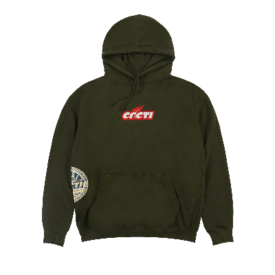 Pre-owned Cactus Jack By Travis Scott Cacti Mono Seal Hoodie 'military Green'