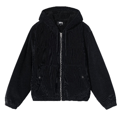 Pre-owned Stussy Cord Work Jacket 'black'