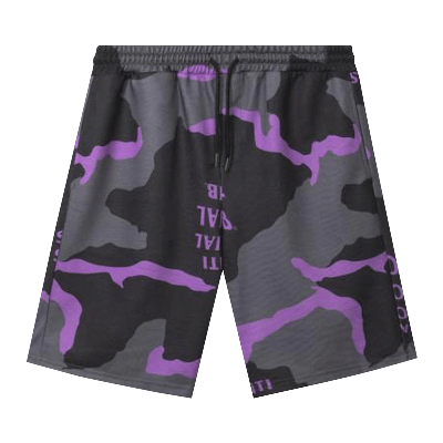 Pre-owned Anti Social Social Club Cotton Candy Shorts 'black Camo'