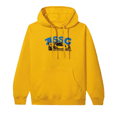 Pre-owned Anti Social Social Club Crush Hoodie 'gold' In Yellow