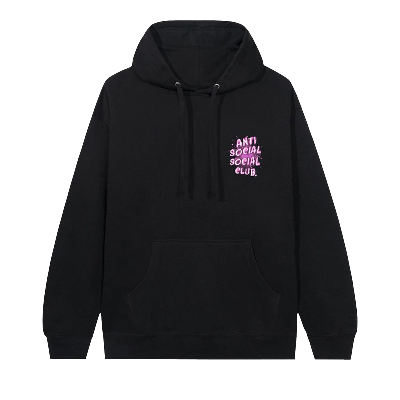 Pre-owned Anti Social Social Club I See Splash Hoodie 'black/pink'