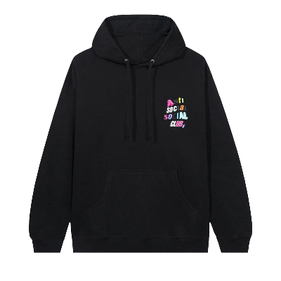 Pre-owned Anti Social Social Club The Real Me Hoodie 'black'
