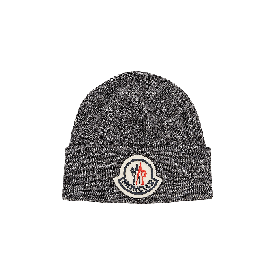 Pre-owned Moncler Giant Logo Hat 'grey'