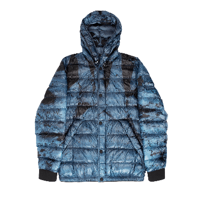 Pre-owned Moncler Charlos Bomber Shiny Jacket 'blue'