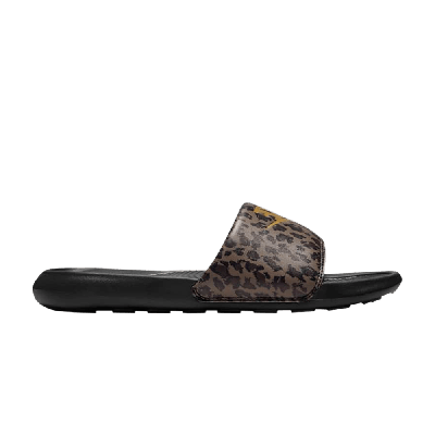 Pre-owned Nike Wmns Victori One Printed Slide 'leopard - Archaeo Brown'
