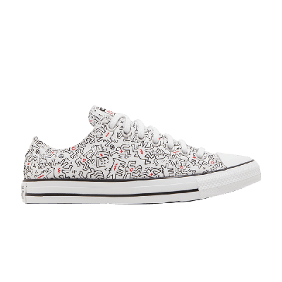 Pre-owned Converse Keith Haring X Chuck Taylor All Star Low 'dancing Figures Allover Print' In White