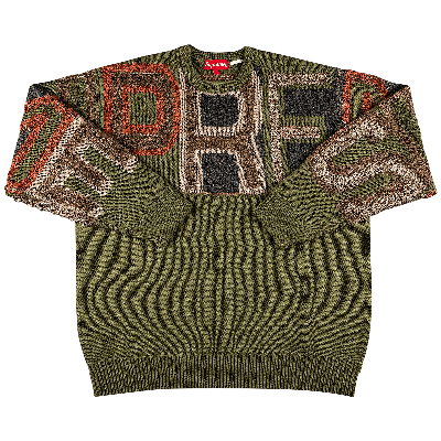 Pre-owned Supreme Chenille Logo Sweater 