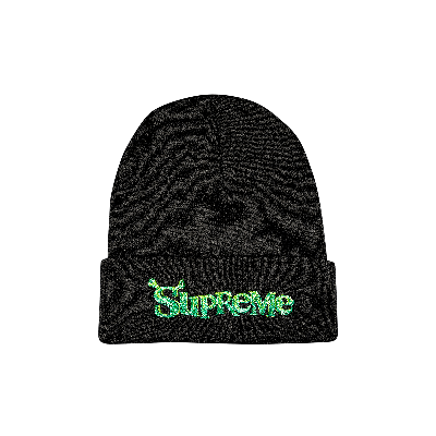Pre-owned Supreme Shrek Beanie 'black'