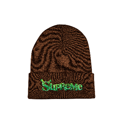 Pre-owned Supreme Shrek Beanie 'brown'