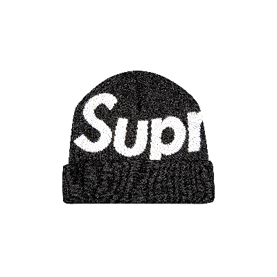 Pre-owned Supreme Big Logo Beanie 'black'