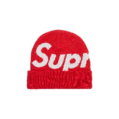 Pre-owned Supreme Big Logo Beanie 'red'