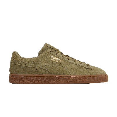 Pre-owned Puma Suede 'burnt Olive Gum' In Green