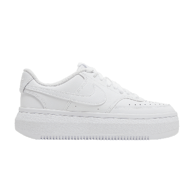 Pre-owned Nike Wmns Court Vision Alta 'triple White'