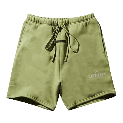Pre-owned Essentials Fear Of God  X Union Vintage Short 'vintage Army' In Green