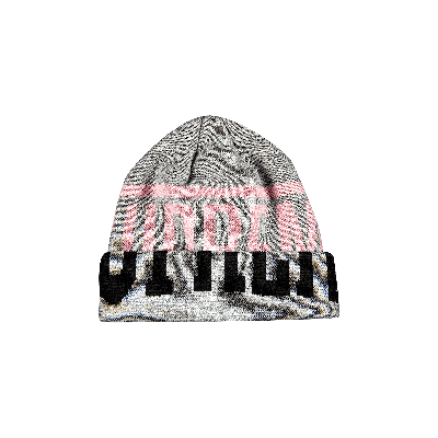 Pre-owned Supreme New Era 2-tone Logo Beanie 'heather Grey'