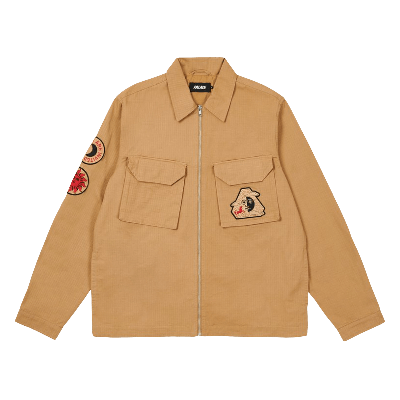 Pre-owned Palace Da One Cargo Jacket 'sand' In Tan