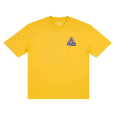 Pre-owned Palace Tri-ferg Colour Blur T-shirt 'pale Yellow'