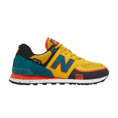 Pre-owned New Balance 574t 'harvest Gold Blaze' In Yellow