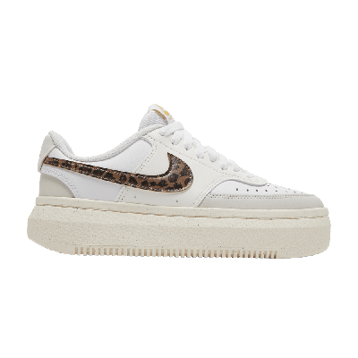 Pre-owned Nike Wmns Court Vision Alta 'leopard' In White