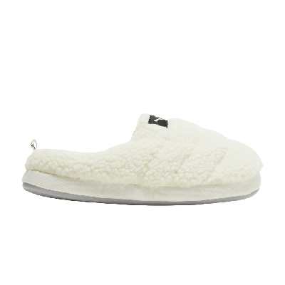 Pre-owned Puma Scuff Sherpa Slippers 'whisper White'