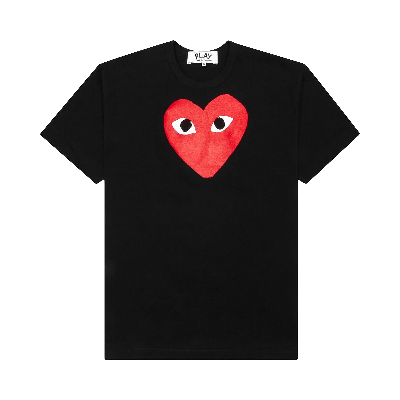 Pre-owned Comme Des Garçons Play Heart T-shirt 'black'
