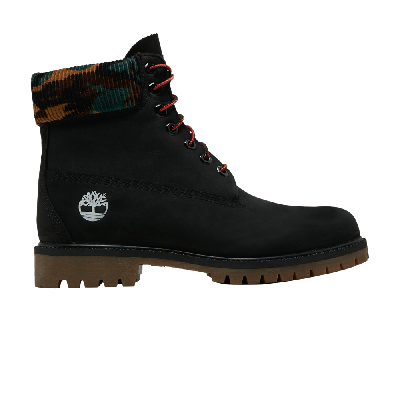 Pre-owned Timberland 6 Inch Heritage Warm Lined Boot 'black Camo'